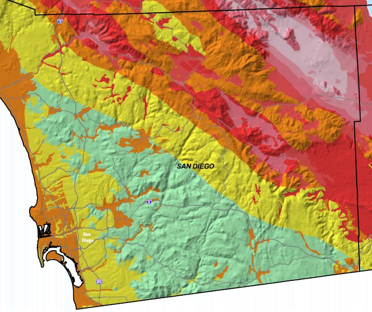 San Diego Earthquake Map Bubbleinfo Com